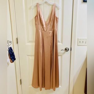 Galina Signature Dress in the color Sand. (From David’s Bridal)